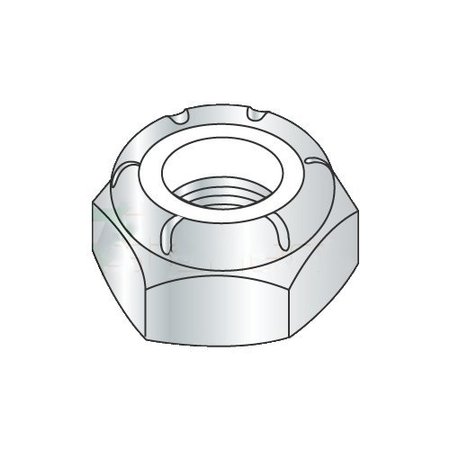 NEWPORT FASTENERS Nylon Insert Lock Nut, 3/8"-16, Steel, Zinc Plated, 1000 PK 197959